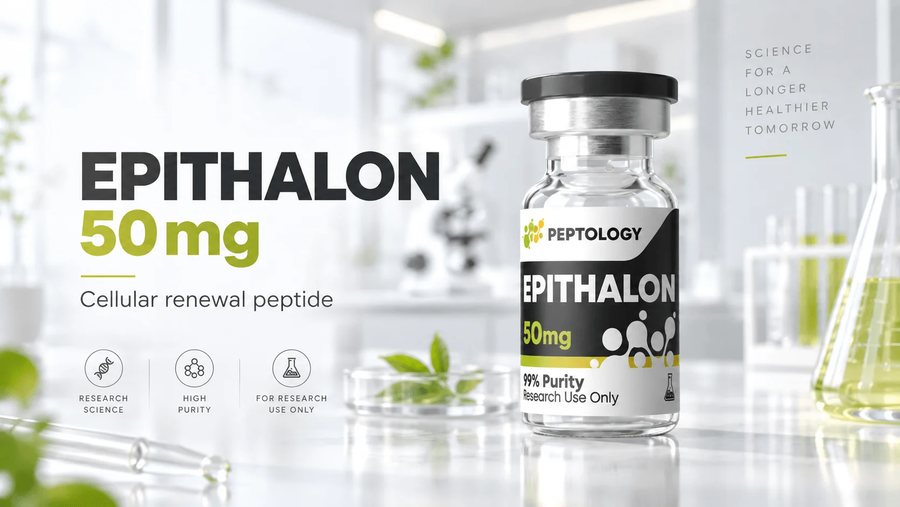 Epithalon 50 mg – Sejtmegújulás, telomeráz-aktiválás és a biológiai óra szabályozása