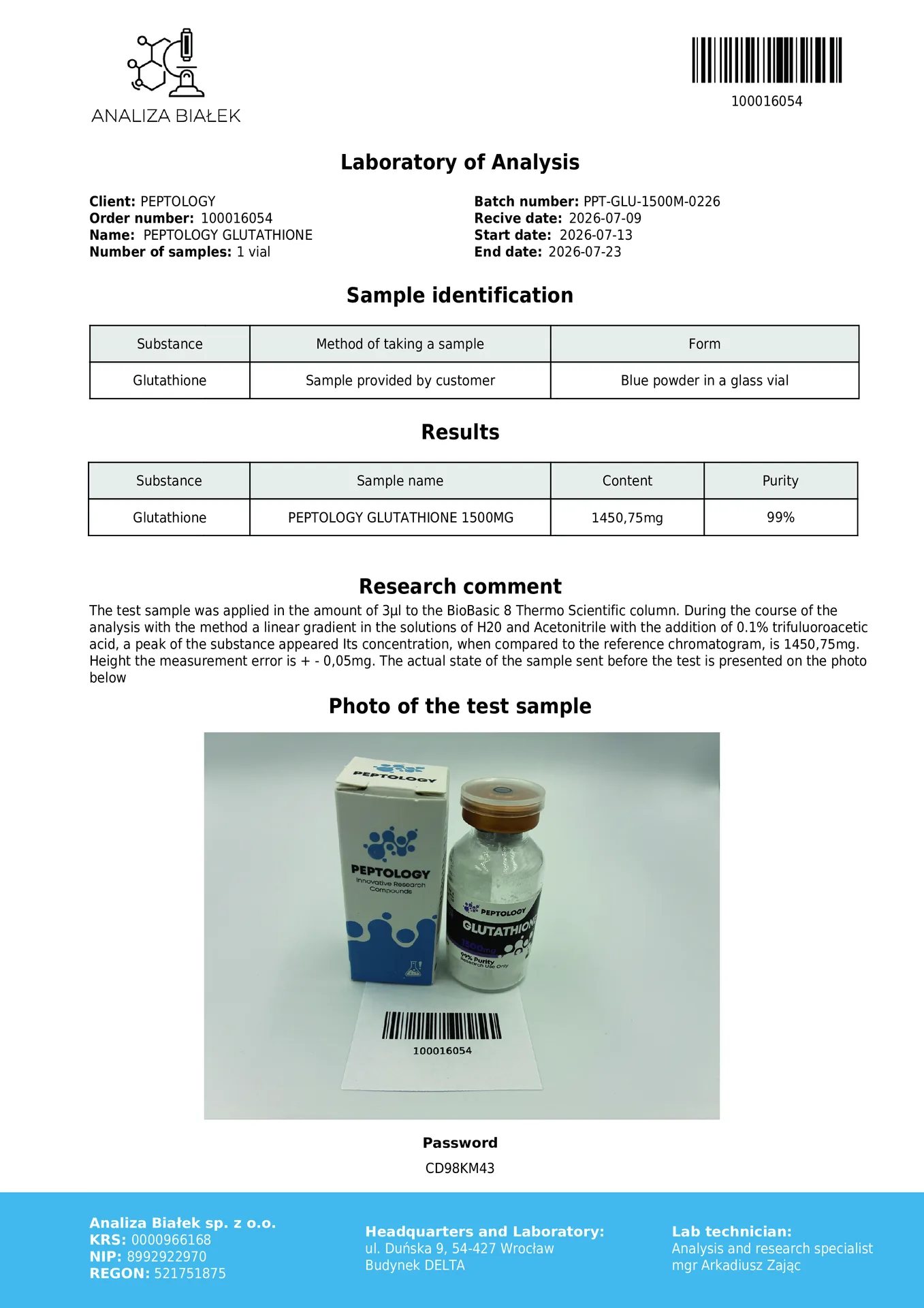 Glutation (Glutathione) 1500 mg – tripeptid antioxidáns – kép 2