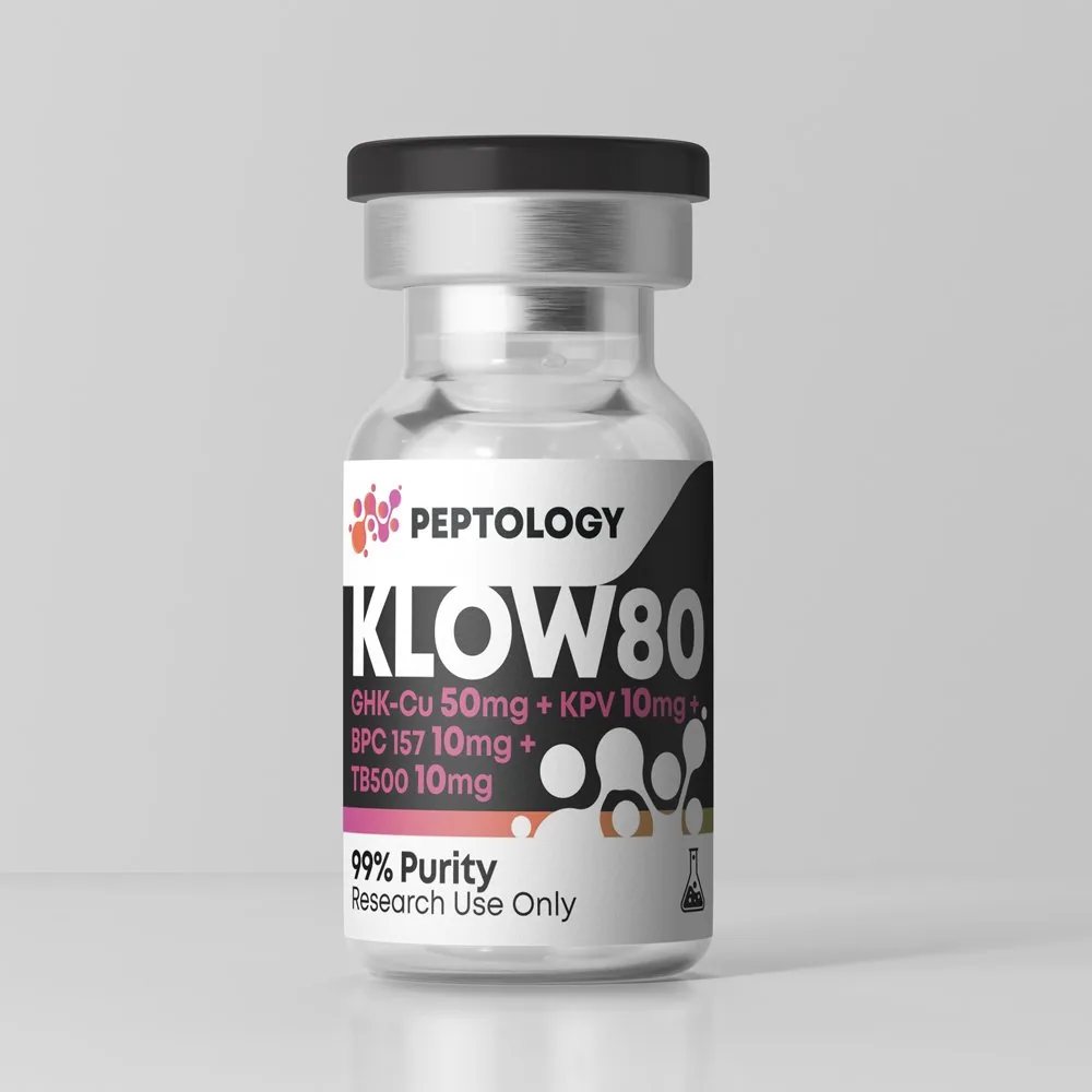 KLOW80 – peptidformula (GHK-Cu 50 mg + TB-500, BPC-157, KPV á 10 mg)